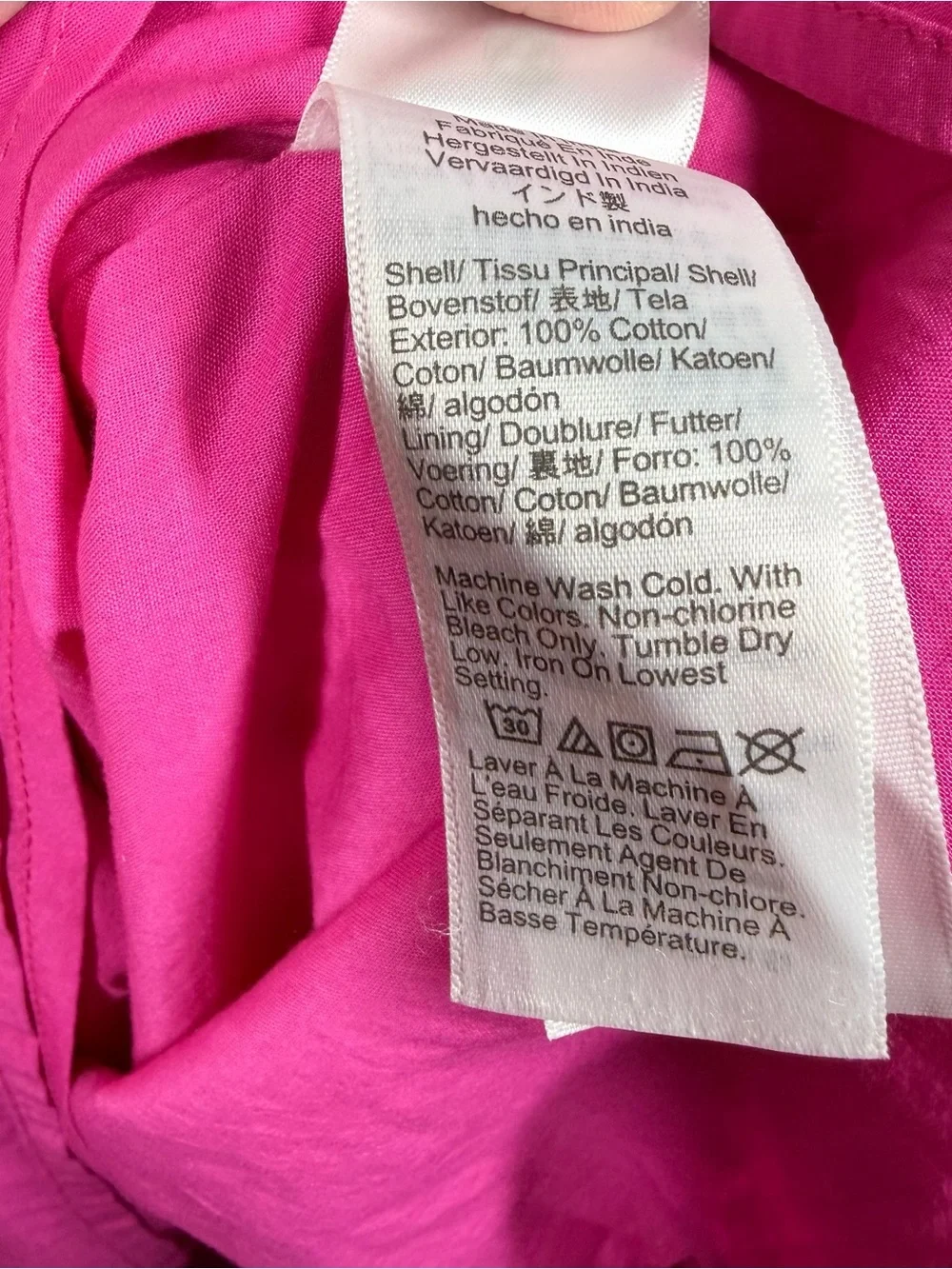 J. Crew Pink Tiered Short Sleeve Tie Waist Cotton Maxi Dress